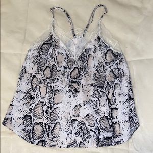 Snakeskin Lace Cami